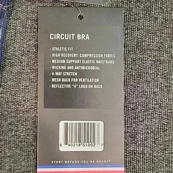 Fourlaps Blue Confetti Sports Bra Size Small - Picture 2 of 6